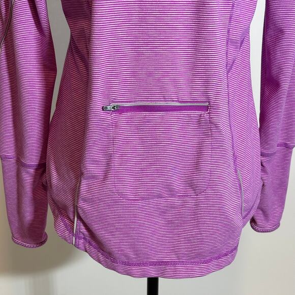 Tangerine Purple Orchid Long Sleeve 1/4 Zip Sweater Athletic Womens Size Small S - Picture 8 of 14